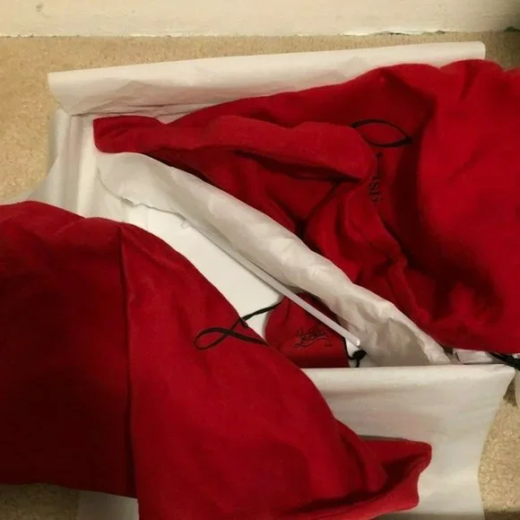 CHRISTIAN LOUBOUTIN CADRILLA CORAZON SIZE 37 WITH BOX! BLACK - Picture 8 of 10